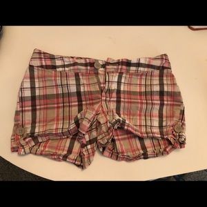 Pink and gray shorts